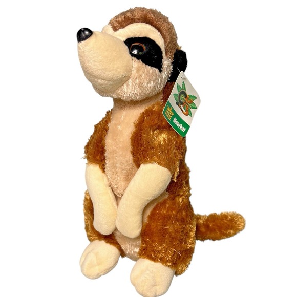 Wild Republic Meerkat Plush Stuffed Animal 12" Brown 2015 Cuddlekins - Picture 1 of 11